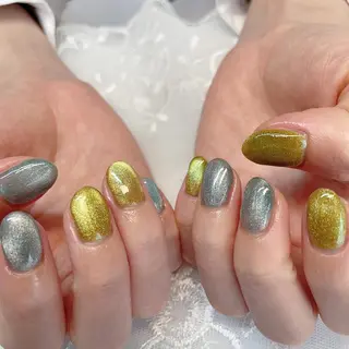 ミディアム 💜MIYA nail川崎店のネイルデザイン