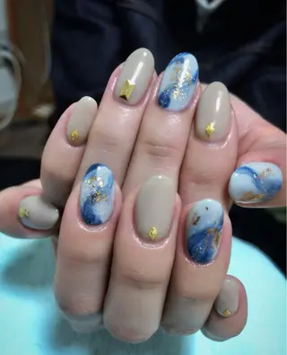 ネイル BlueLagoon 🩵 KUMIのネイルデザイン