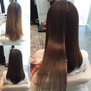 ミディアム セミロング ロング カラー Re:ta KANZOのヘアスタイル