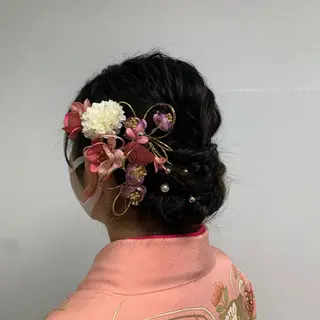 ロング ウスイマイコ カット/ケアカラーのヘアスタイル