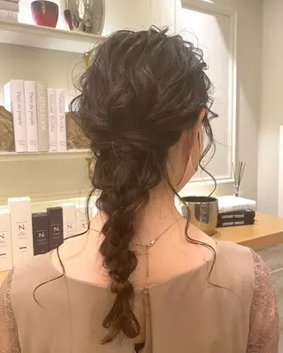 セミロング ヘアアレンジ 艶カラー吉祥寺🌸 KAZUEのヘアスタイル