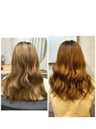 セミロング カラー ヘアアレンジ 小野 【髪質改善】のヘアスタイル