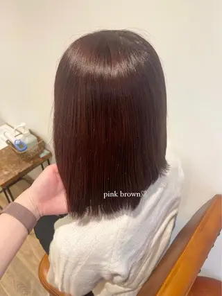 セミロング カラー パーマ ヘアアレンジ キッズ ネイル マツエク・マツパ アイブロウ himawari♡ 柔らかいカラーのヘアスタイル