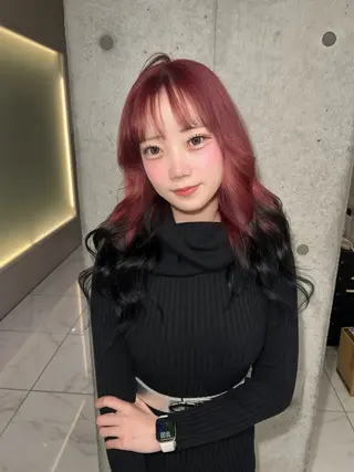 カラー ️💜akari💜 ハイトーン/レイヤーのヘアスタイル