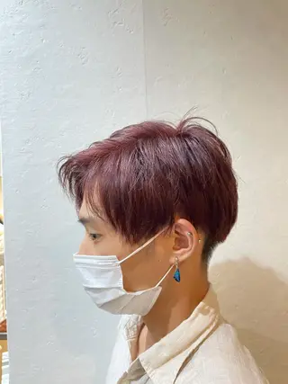 カラー メンズ BELO福島所属・ツイストスパイラル 成林康平のヘアスタイル