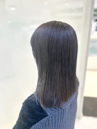 ミディアム カラー 髪質改善/縮毛矯正 ササキナツミのヘアスタイル