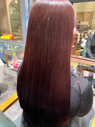 ロング カラー 小笠原 悠斗のヘアスタイル