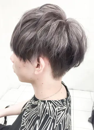 ショート カラー メンズ モテ髪透明感❤️ デイズヘアカラーのヘアスタイル