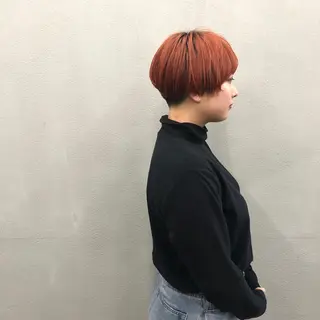 ショート カラー ボブ/ショート/ 白髪染め/メンズ葛西のヘアスタイル