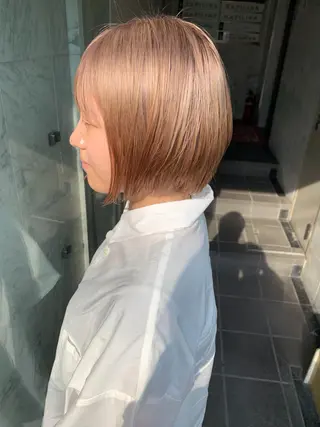 ショート カラー 🧡色落ちまで2度綺 麗なカラー🧡ヨシキのヘアスタイル