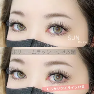 マツエク・マツパ カットスタジオピエロ所属・若江岩田マツエク SUNのマツエク・マツパデザイン