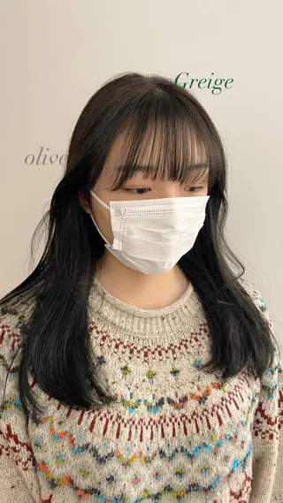 カラー 🎀ボブ+ハイトーン シュカ👶🏻のヘアスタイル