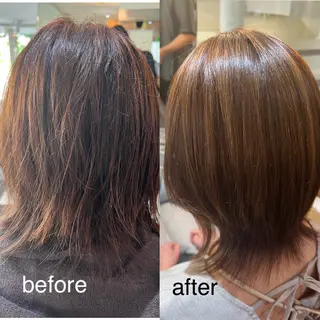 ミディアム 縮毛矯正🌈 三浦暢輝のヘアスタイル