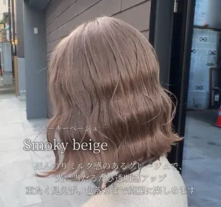 カラー 加藤芽実カラーリスト ／ミルクティーカラーのヘアスタイル