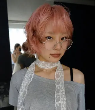 ショート カラー ヘアアレンジ ニュアンスカラー🧶 nanacoのヘアスタイル