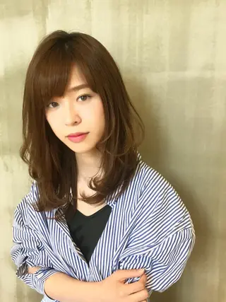 ミディアム カラー maison devote所属・当日OK◎艶カラー /木下ゆりえ🌸のヘアスタイル