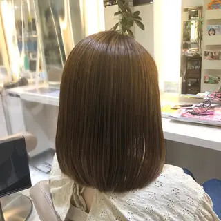 ショート パーマ 安井　昴 💫ブリーチ縮毛矯正のヘアスタイル