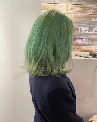 ミディアム カラー ハイトーン/レイヤー /ケアブリーチ石川治のヘアスタイル