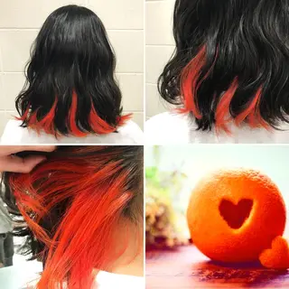 ミディアム カラー "PEPPU "所属・🌈推し色派手髪 ハイトーンShinのヘアスタイル