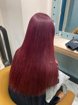 ロング カラー 🥇KEN /レイヤー/艶カラーのヘアスタイル