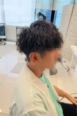 ショート パーマ メンズ特化/竹の塚 オザキ　コウセイのヘアスタイル