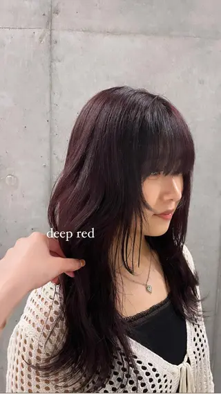 ロング カラー ヘアアレンジ ねいるとあいの店キュプレ橘通店所属・harua キュプレ/アイリストのマツエク・マツパデザイン