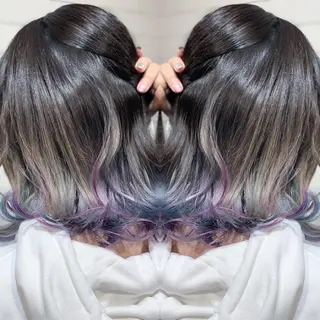 ショート カラー ヘアアレンジ 髪質改善×ハイトーン 中田啄也のヘアスタイル