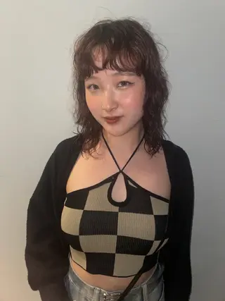 ミディアム パーマ 大人ヘア/ナチュラル 杉野望雄のヘアスタイル