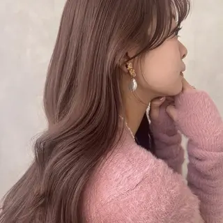 ロング カラー ヘアアレンジ 韓国モテhair🍑 momoのヘアスタイル