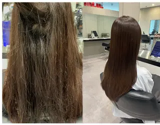 ロング カラー パーマ 🌈艶髪/髪質改善 新宿itouのヘアスタイル