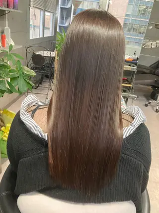 ロング 髪質改善☺︎縮毛矯正 ふじい まりんのヘアスタイル