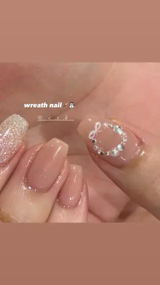 ネイル 🎀チーク/ちゅるん 🫧chisa🎀のネイルデザイン