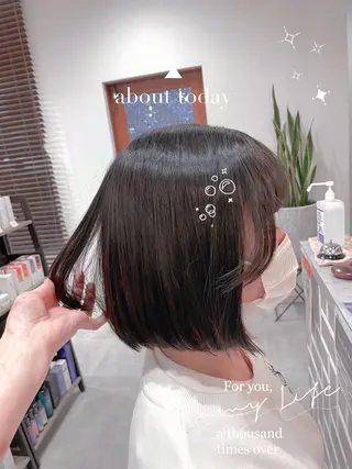 ミディアム パーマ no4ナチュラル戸祭所属・山越 美裕樹のヘアスタイル