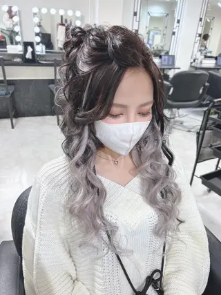 ロング ベルグロー所属・ベルグローヘアセット 🤍まりこのヘアスタイル