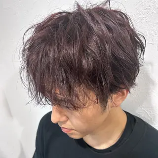メンズ 艶カラー/レイヤー /メンズ/マツエクのヘアスタイル