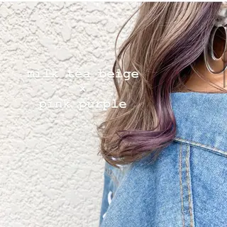 セミロング カラー 会社OKなのに、 ちゃんと可愛い🤎のヘアスタイル