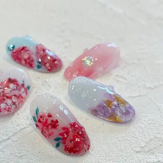 ネイル Beauty salon Ryu・ange所属・PEARL ROSE パールローズのネイルデザイン