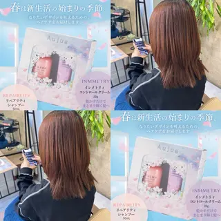 ミディアム カラー 髪質改善AUSTIN登戸所属・ICHIKA/暖色 カラー / Wカラーのヘアスタイル