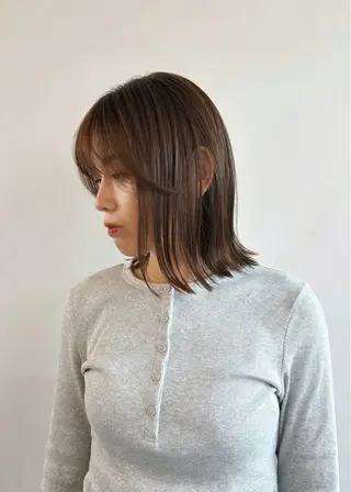 ミディアム カラー Stir Maison 大宮所属・ryuma/ボブ /透明感カラーのヘアスタイル