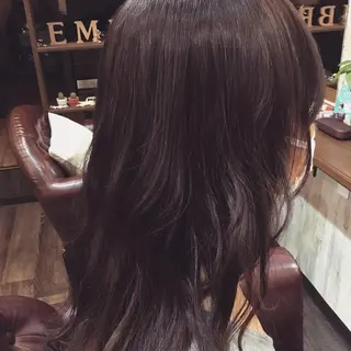 セミロング カラー 金崎 新吾のヘアスタイル