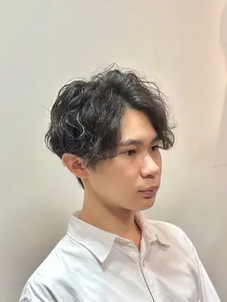ショート パーマ メンズ メンズ定着率No.1 💈君島祥太💈のヘアスタイル
