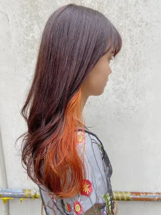 ロング カラー 艶髪/ハイトーン ️🫧rino🫧のヘアスタイル