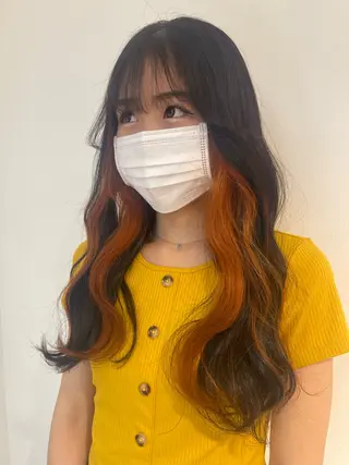 ロング カラー 🎀ミルクティー/暖 色×レイヤー/マリアのヘアスタイル