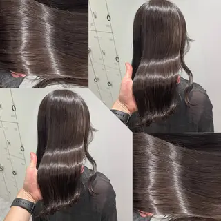 セミロング カラー 韓国風ベージュ🤎 赤みなし🌿横浜🤎のヘアスタイル