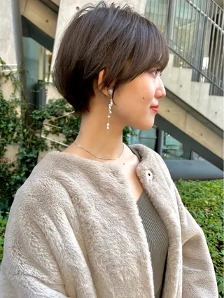 ショート 田中 優菜のヘアスタイル