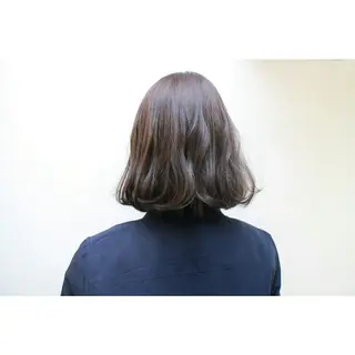ヘアアレンジ カラー Click所属・クニモトハルナ ボブ/柔らかカラーのヘアスタイル