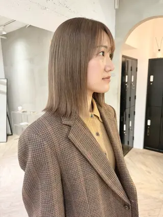 ミディアム カラー ボブ/レイヤー 🌟梅田盛一🌟のヘアスタイル