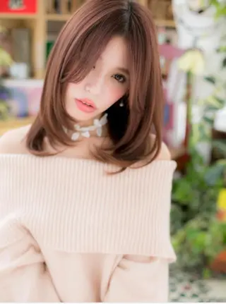 ミディアム カラー パーマ cover hair bliss 川口東口SOGO店所属・後悔はさせません 🔥💪千原一輝のヘアスタイル