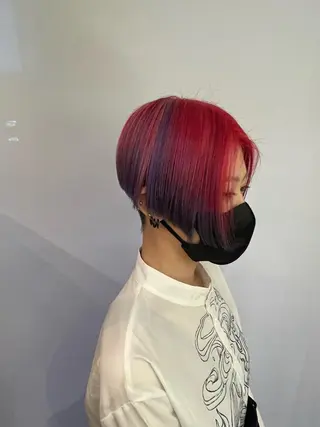 ショート カラー 白取 星矢のヘアスタイル