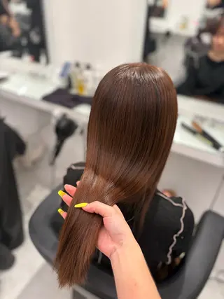 セミロング 💖ベージュ💖 MEARIのヘアスタイル